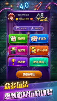 大头十三水游戏手机下载,手机娱乐新体验！